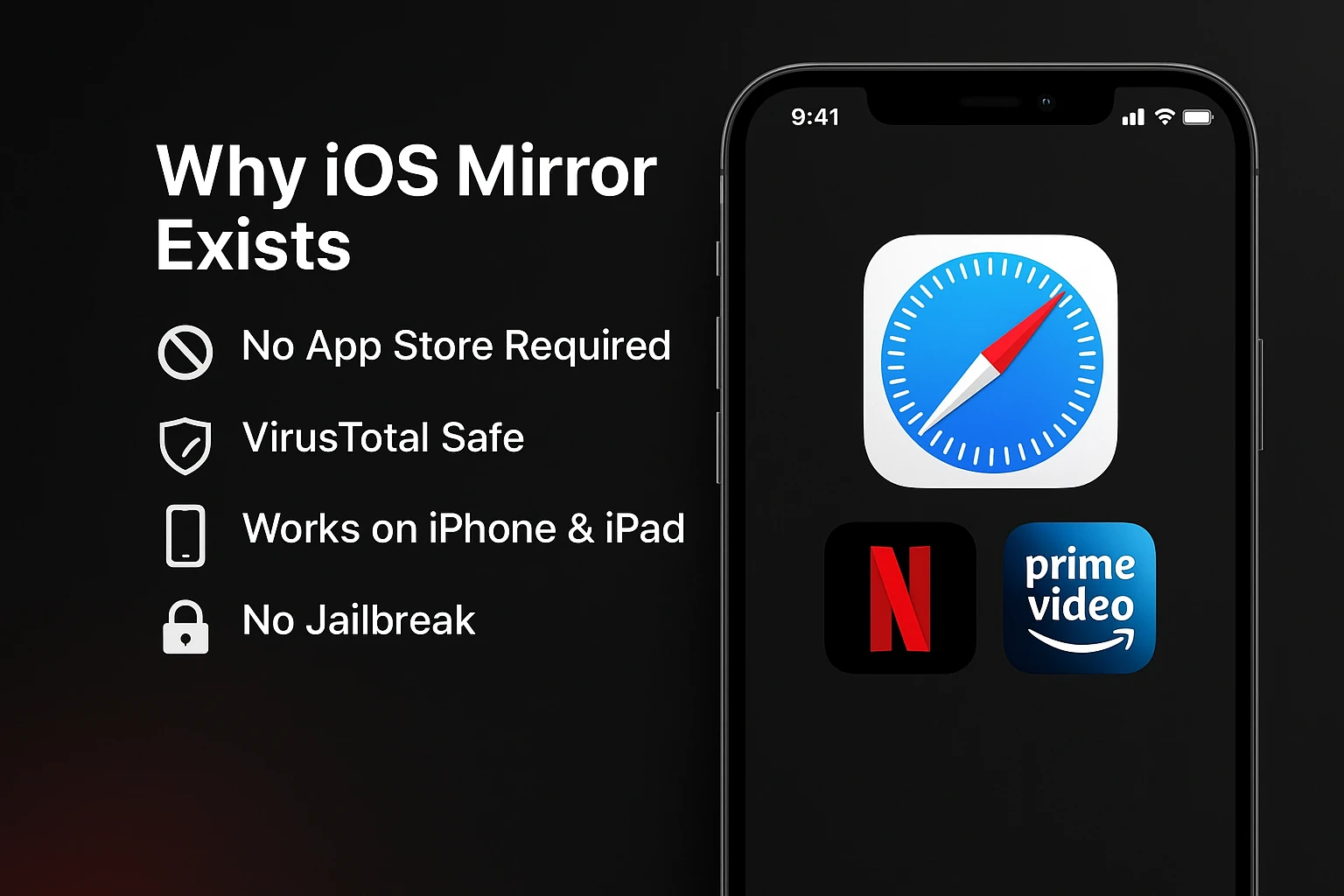 iOS Mirror Preview Safari